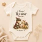 personalized tiny beast tamer baby bodysuit alternate angle