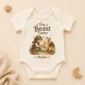 personalized tiny beast tamer baby bodysuit product photo