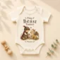 personalized tiny beast tamer baby bodysuit