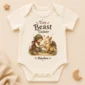 personalized tiny beast tamer baby bodysuit product photo