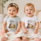 personalized tiny beast tamer baby bodysuit model mockup