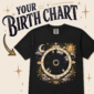 astrology birth chart shirt t-shirt