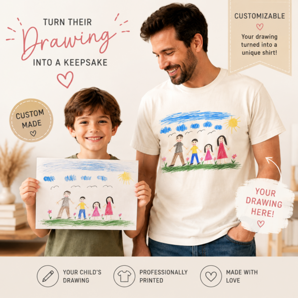 family drawing shirt t-shirt