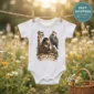 raven messenger baby bodysuit product photo