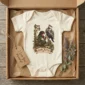 raven messenger baby bodysuit alternate angle