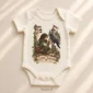 raven messenger baby bodysuit mockup view