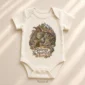 sleeping dragon baby bodysuit product photo
