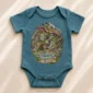 sleeping dragon baby bodysuit close-up detail