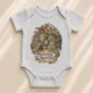 sleeping dragon baby bodysuit product photo