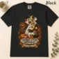 ghost reading book shirt t-shirt flat lay view