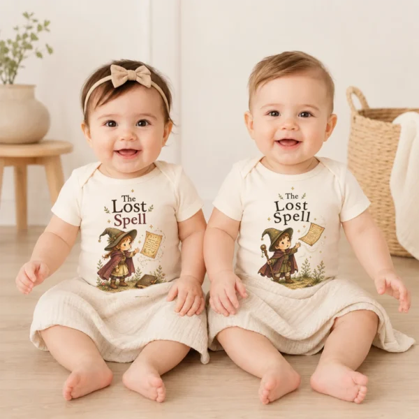 The Lost Spell Baby Bodysuit or Toddler Shirt — baby bodysuit mockup the lost spell baby bodysuit model mockup