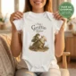 tiny griffin rider baby bodysuit front view