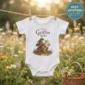 tiny griffin rider baby bodysuit mockup view
