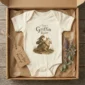 tiny griffin rider baby bodysuit product photo