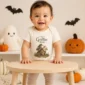 tiny griffin rider baby bodysuit product photo