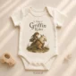 tiny griffin rider baby bodysuit product photo