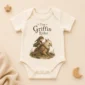 tiny griffin rider baby bodysuit product photo