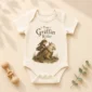 tiny griffin rider baby bodysuit product photo