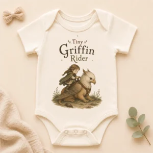 tiny griffin rider baby bodysuit