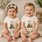 tiny griffin rider baby bodysuit model mockup