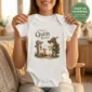 tiny quest keeper baby bodysuit mockup view