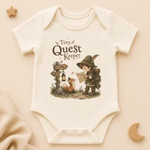 tiny quest keeper baby bodysuit