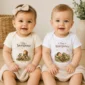 tiny stargazer baby bodysuit model mockup