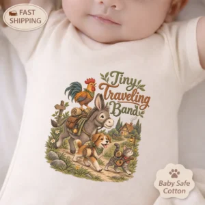 tiny traveling band baby bodysuit baby bodysuit mockup