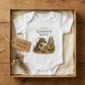 tiny treasure seeker baby bodysuit styled product photo