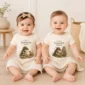 tiny treasure seeker baby bodysuit model mockup