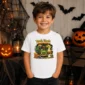 halloween truck baby bodysuit mockup view