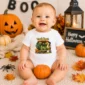 halloween truck baby bodysuit product photo