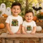 halloween truck baby bodysuit product photo