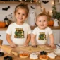 halloween truck baby bodysuit product photo