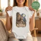wolf baby bodysuit front view