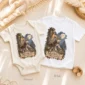 wolf baby bodysuit product photo