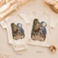 wolf baby bodysuit product photo