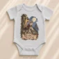wolf baby bodysuit product photo
