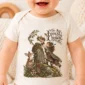 woodland guardian baby bodysuit close-up detail