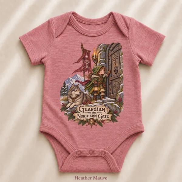 Young Guardian Baby Bodysuit or Toddler Shirt, Northern Gate — alternate product mockup young guardian baby bodysuit product photo