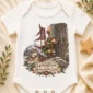 young guardian baby bodysuit close-up detail