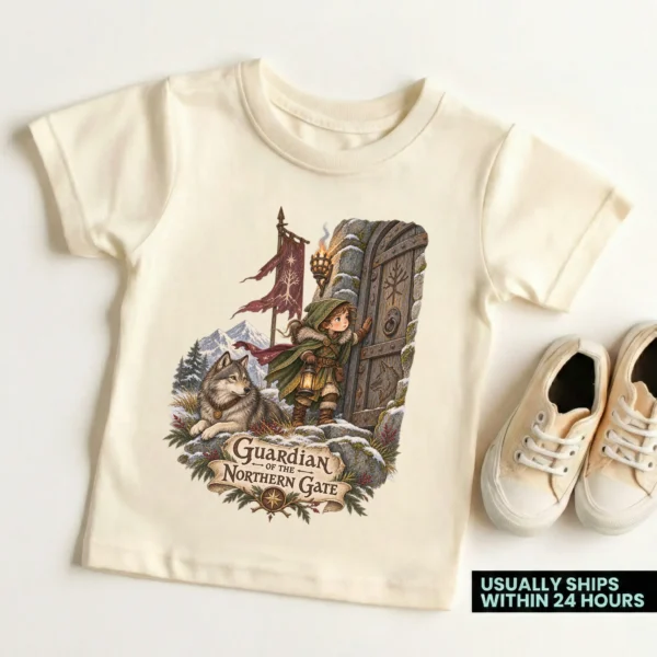 Young Guardian Baby Bodysuit or Toddler Shirt, Northern Gate — toddler shirt mockup young guardian baby bodysuit product photo