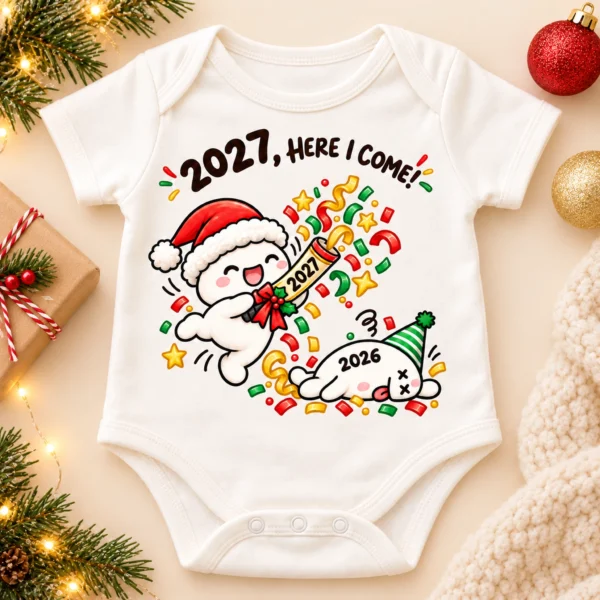 2027 new year baby bodysuit & toddler shirt
