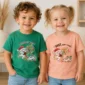 2027 new year baby bodysuit & toddler shirt close-up detail