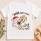 2027 new year baby bodysuit & toddler shirt close-up detail