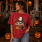 halloween town signpost t-shirt mockup view