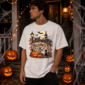 halloween town signpost t-shirt styled product photo