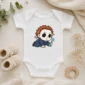 blank mask baby bodysuit product photo