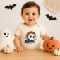 blank mask baby bodysuit product photo