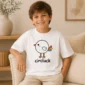 circle chicken baby bodysuit product photo
